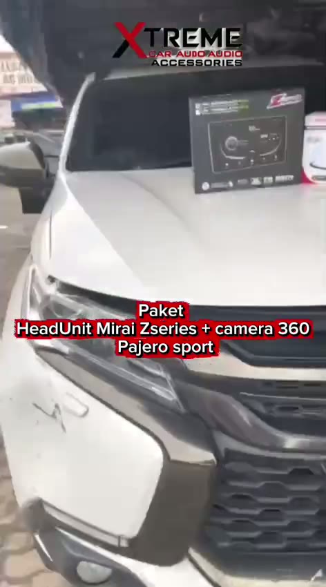 Head Unit Mirai Z-Series + Kamera 360 — Pajero Sport
