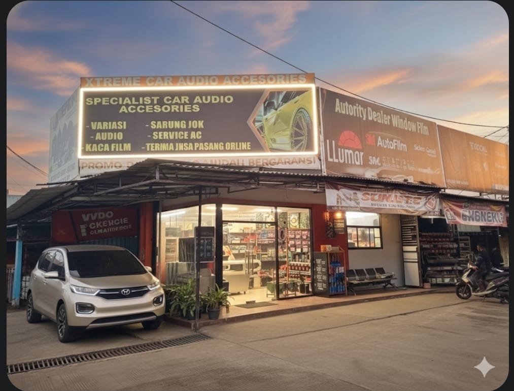 Storefront Xtreme Car Audio & Accessories di Pusat Onderdil Pondok Cabe, Tangerang Selatan