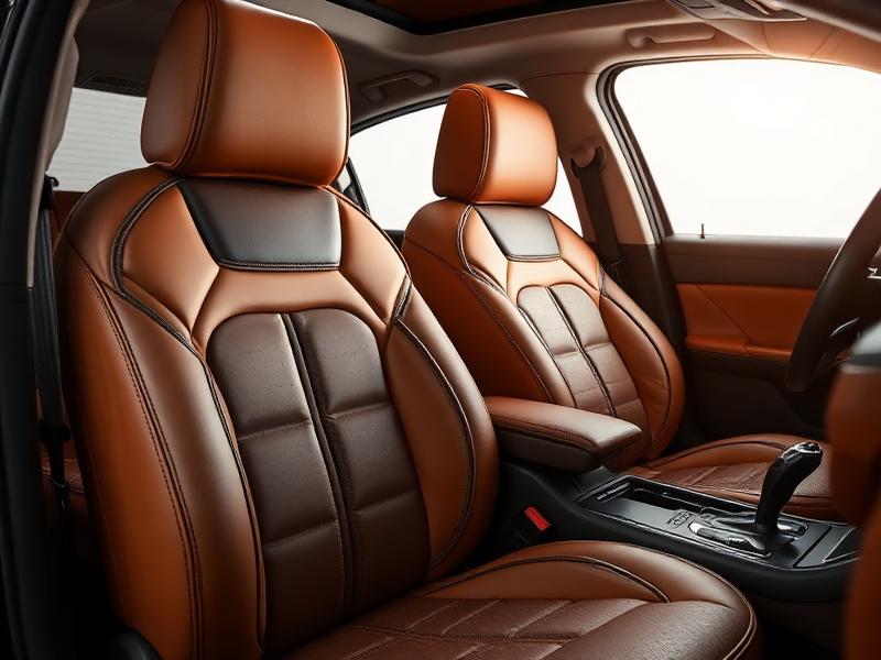 Sarung jok mobil premium custom dua warna dengan model jahitan rapi